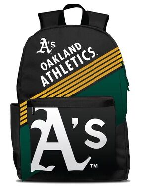 Oakland Athletics Black & Green Team Logo Backpack